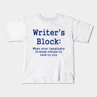 Writer's Block Defined Kids T-Shirt